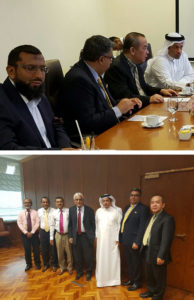 A senior delegation from Tabarak represented by its CEO, Dr. Mohamed Ahmadi and Elite Capital represented by its President, Mr. George Matharu and Projects Supervisor, Mr. Albert Lin