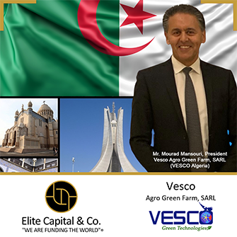 VESCO Algeria Signs Two MOUs with Elite Capital & Co. to Finance Two Dairy Farm and Greenhouse Projects